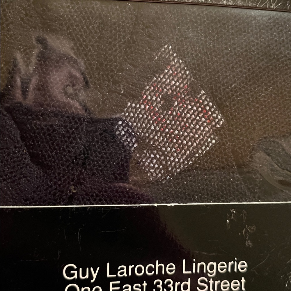 RARE NEW Vintage Guy Laroche No Run Lace bodystocking M black lingerie hosiery - Picture 6 of 6